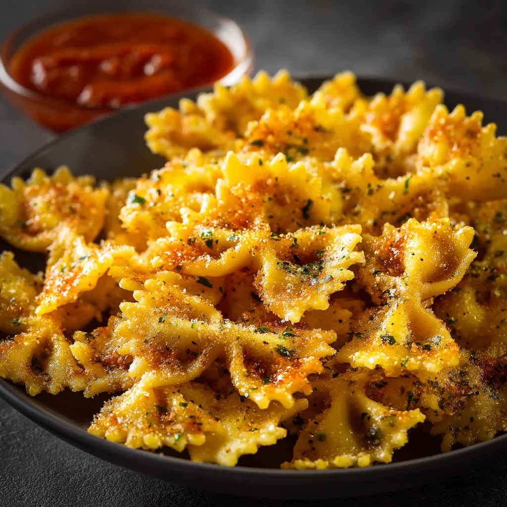 A bowl of pasta with sauce.