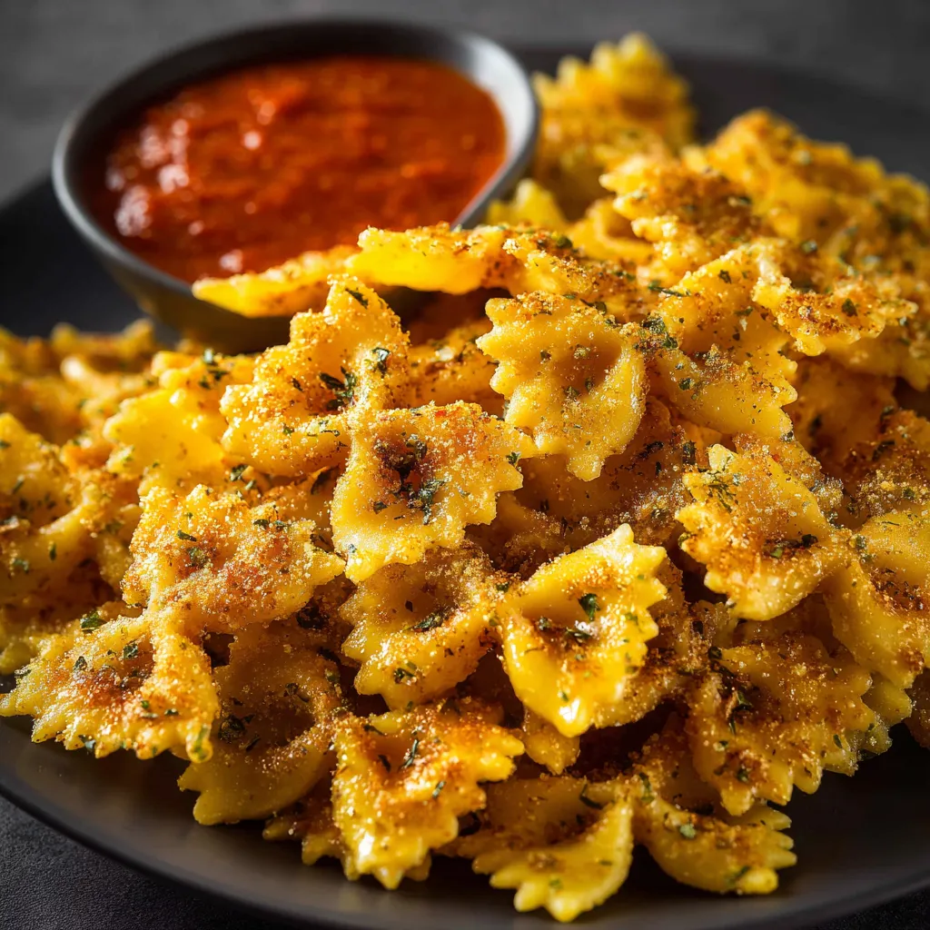 A plate of pasta with a bowl of sauce.