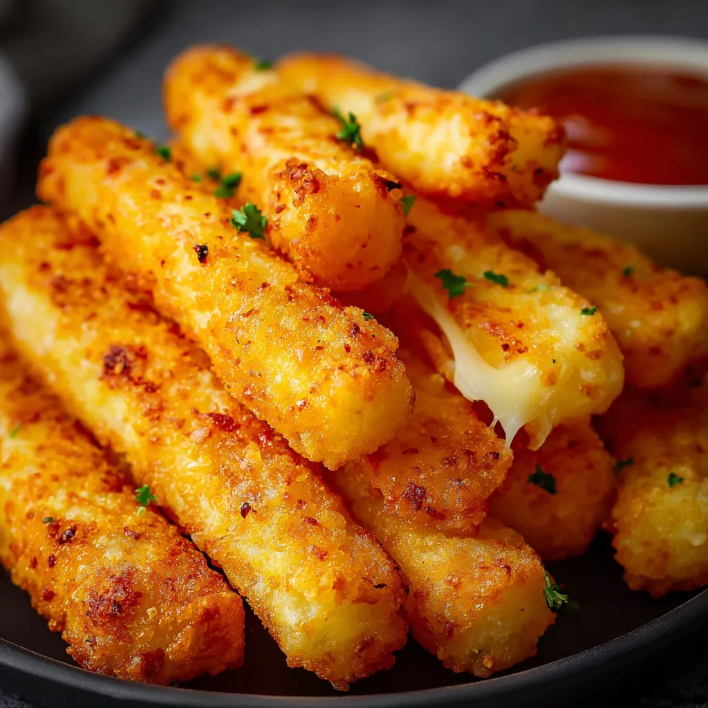 A plate of fries with ketchup.
