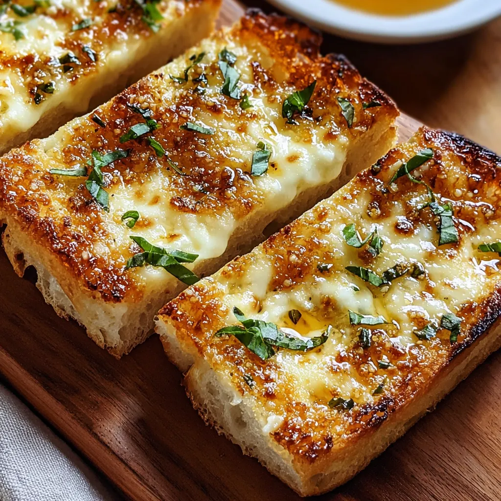 Two pieces of bread with cheese on top.