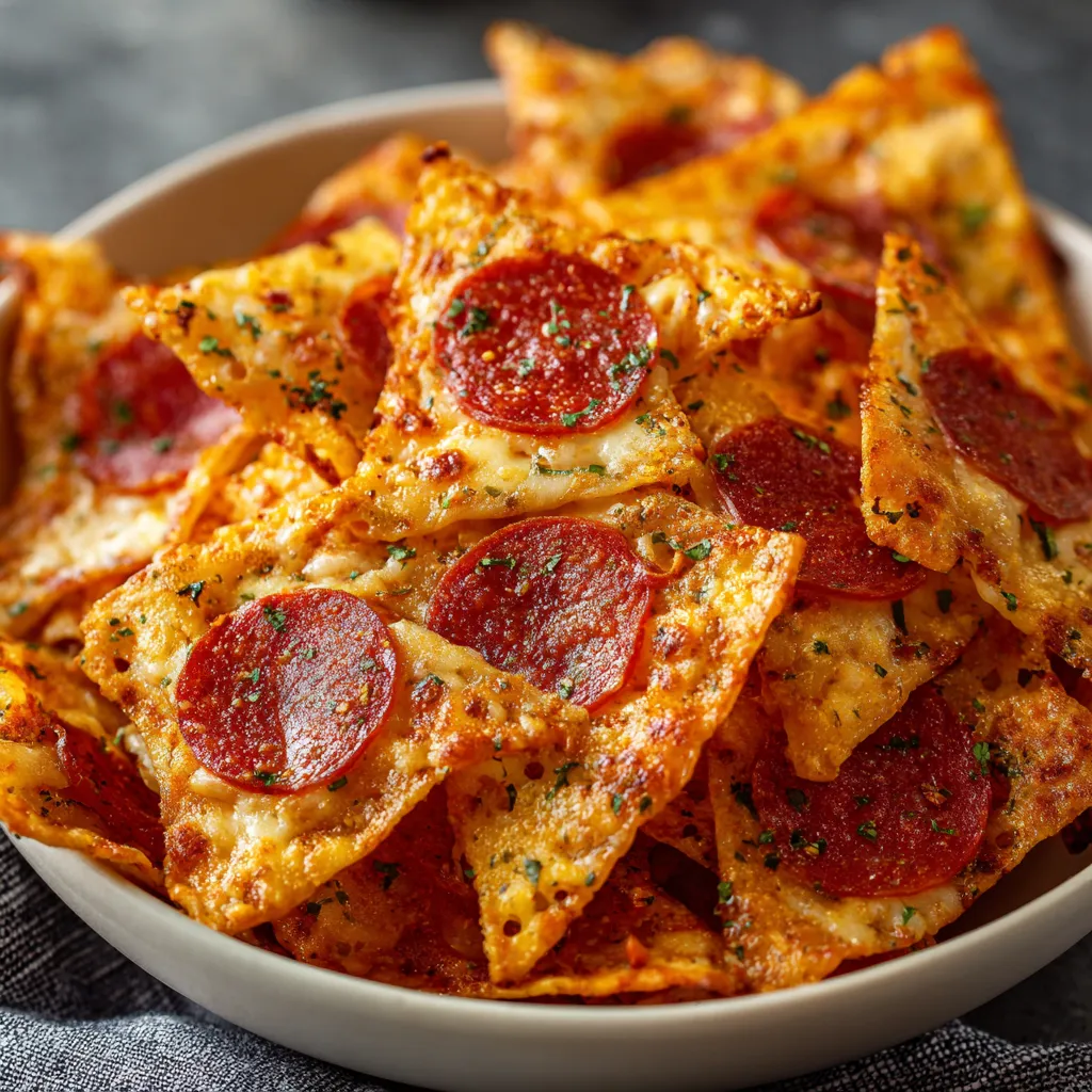 A bowl of pizza crusts.