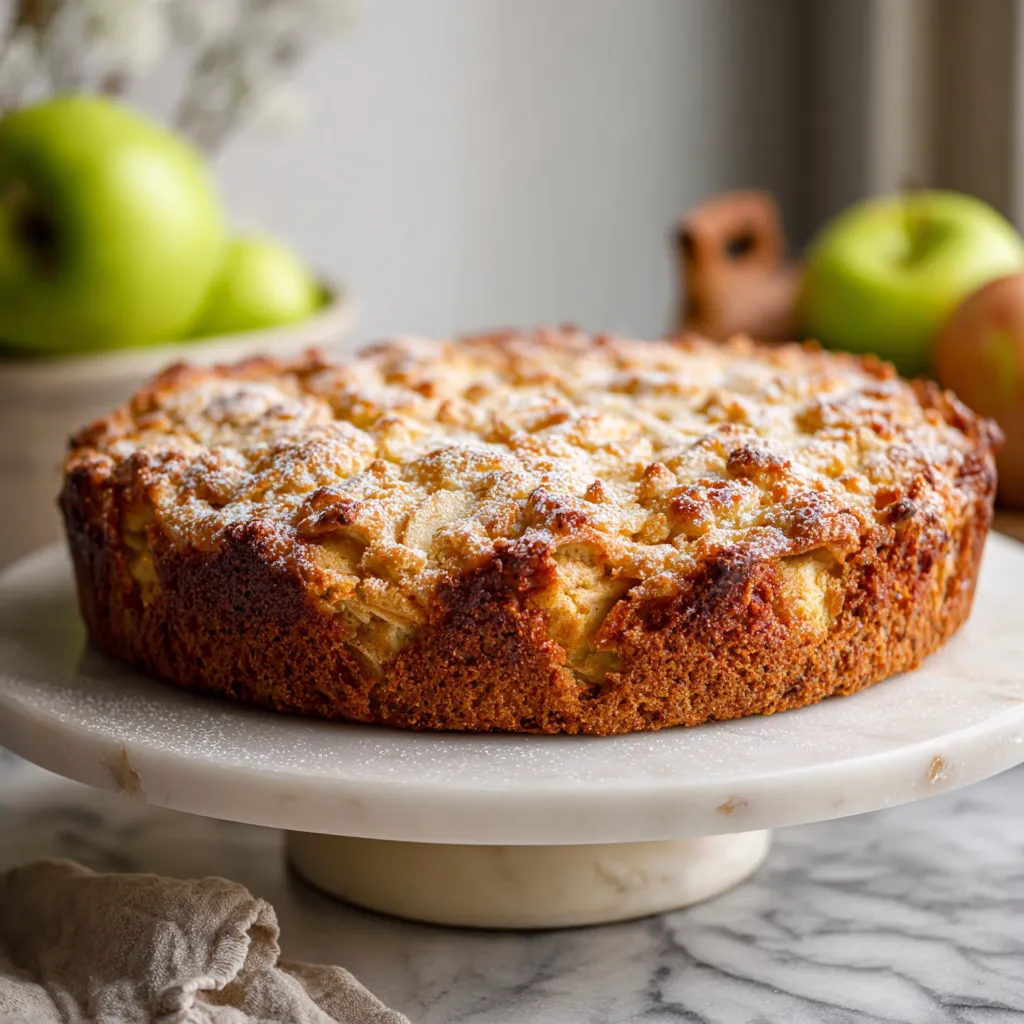 A cake with a slice missing.