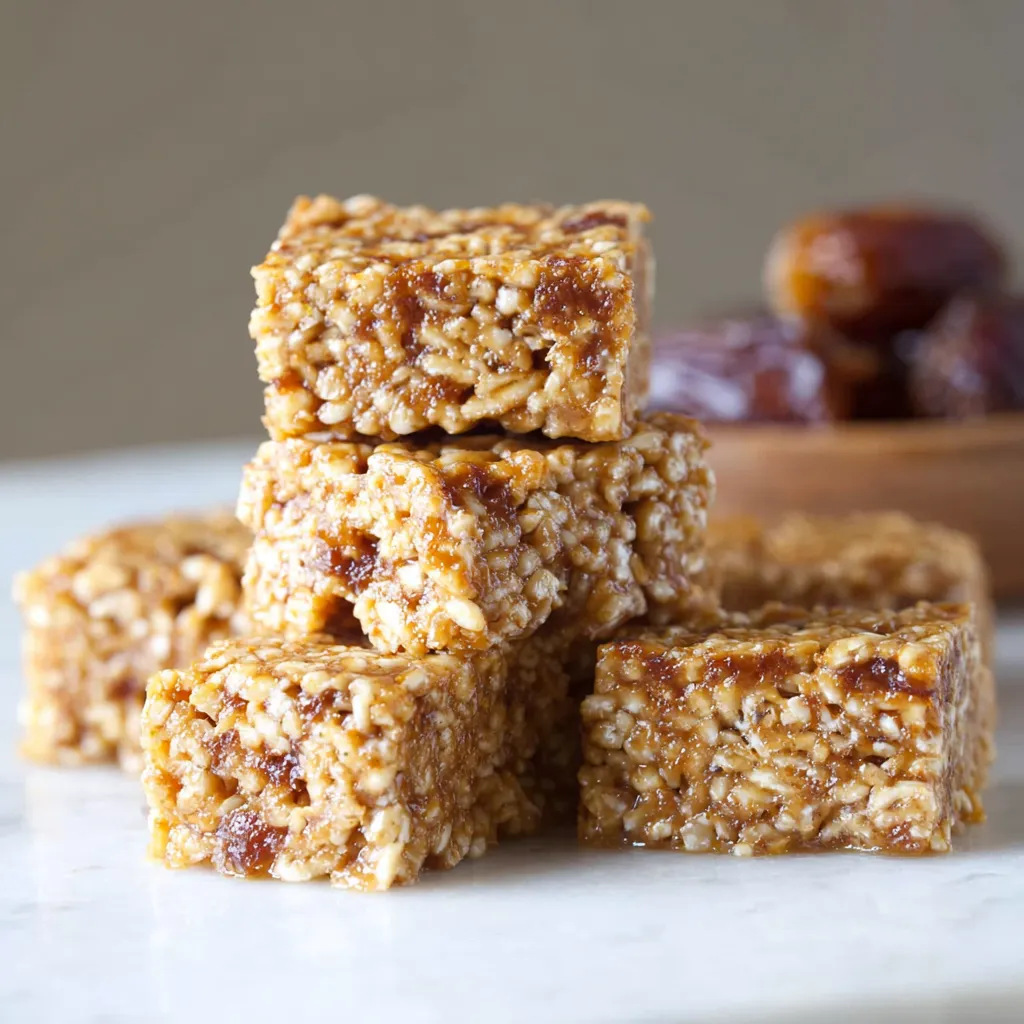 A stack of cereal bars.