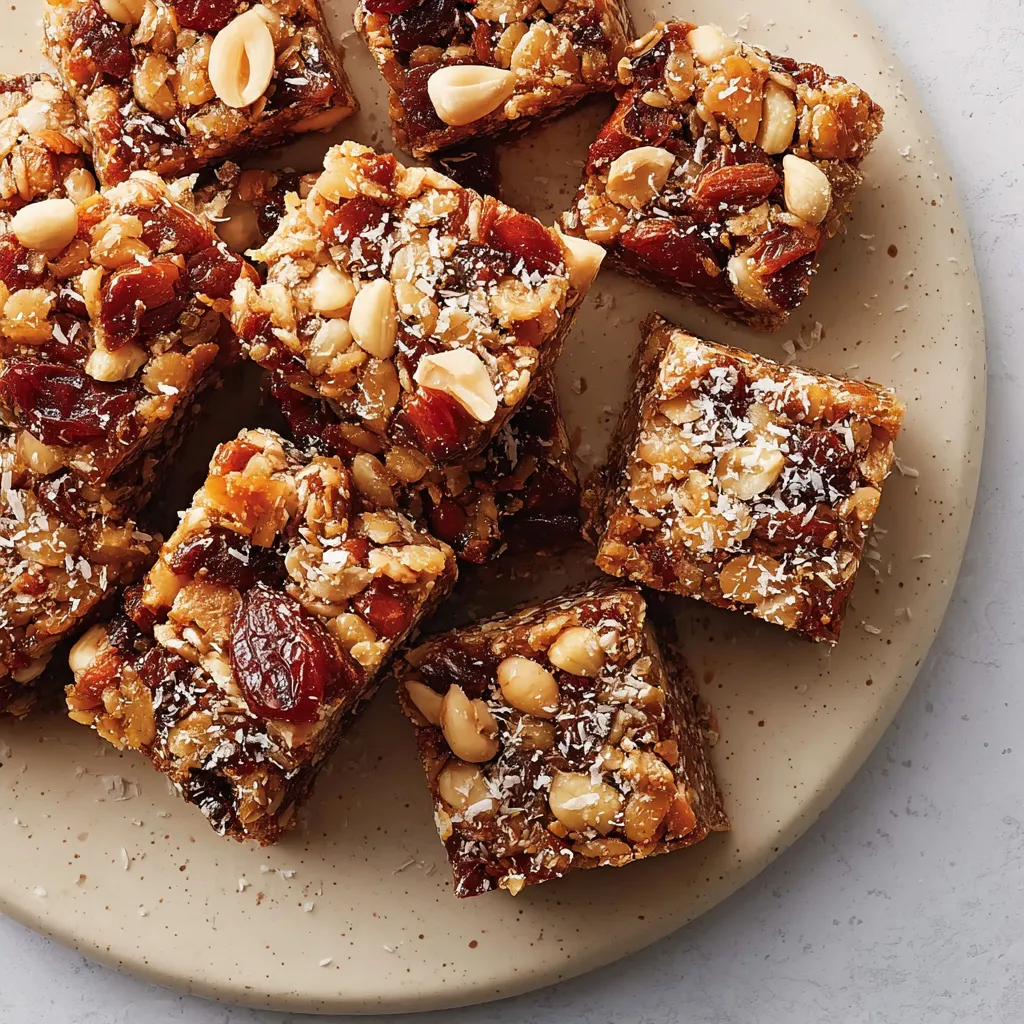A plate of desserts with nuts and fruit.