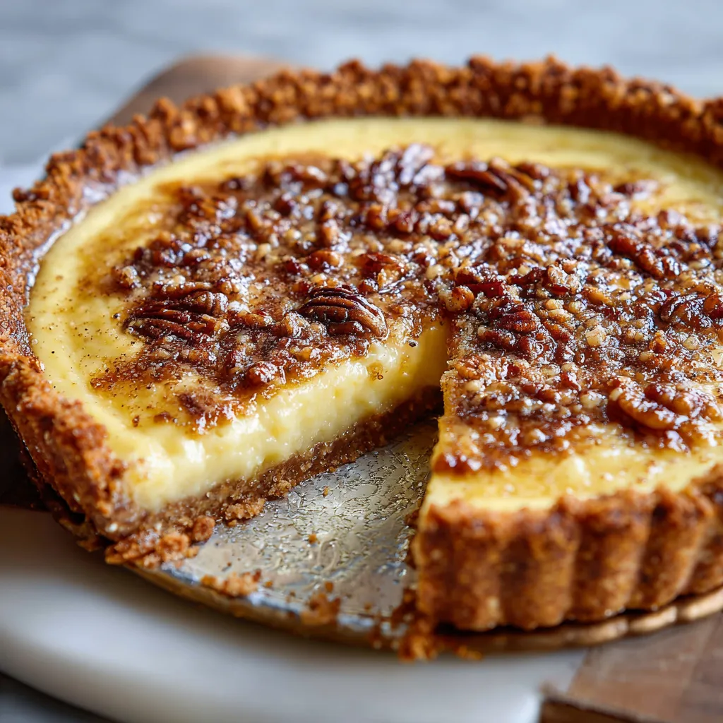 A slice of pie on a plate.