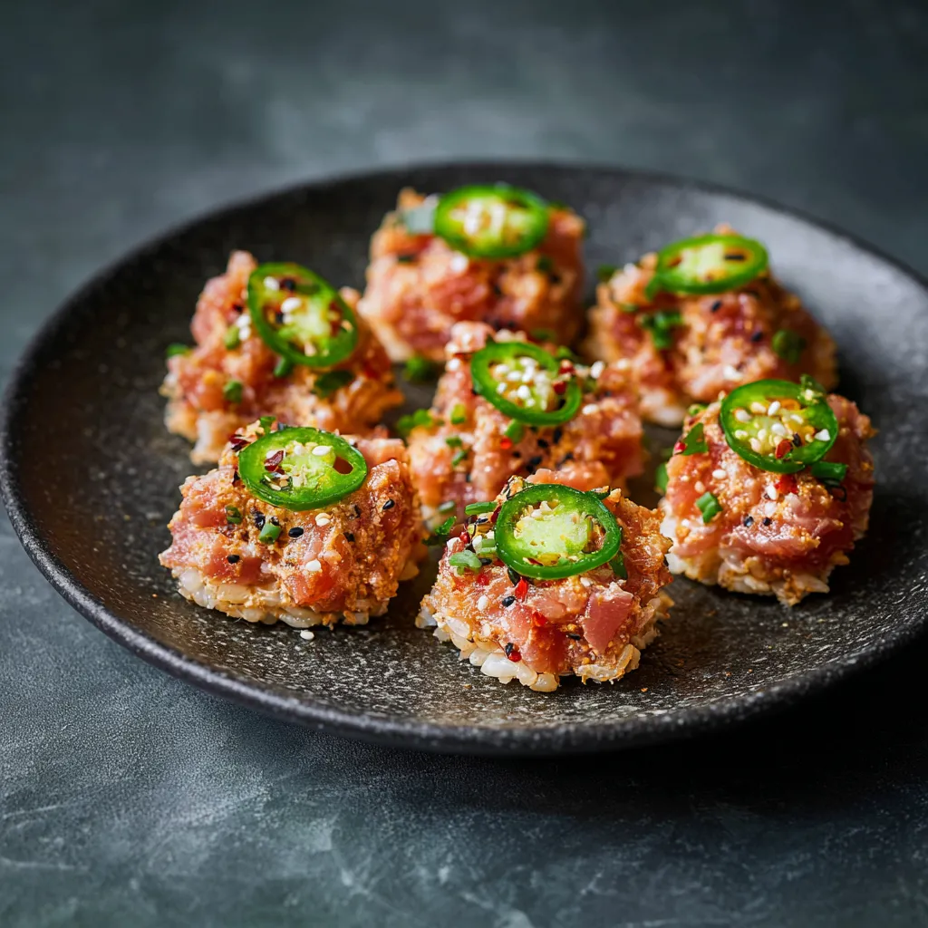A plate of food with jalapenos on top.