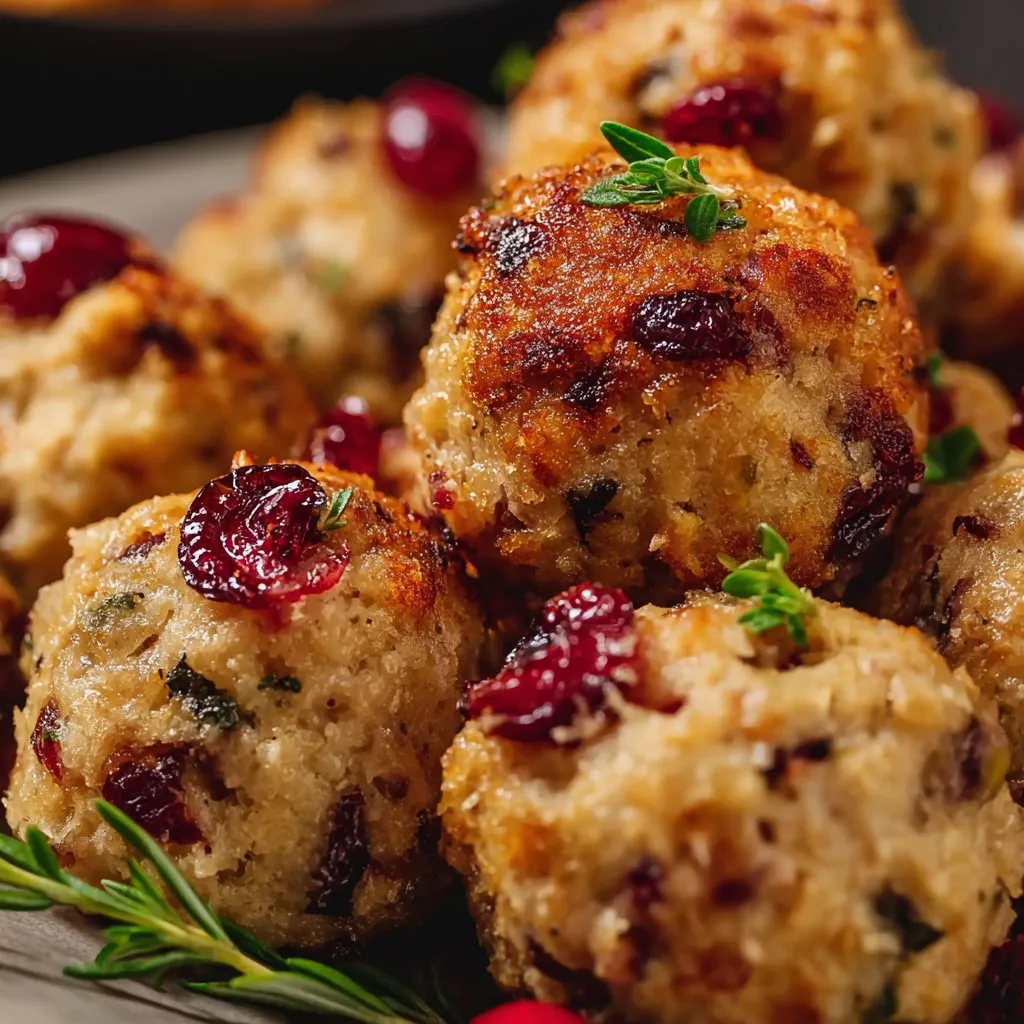 A plate of meatballs with cranberries on top.