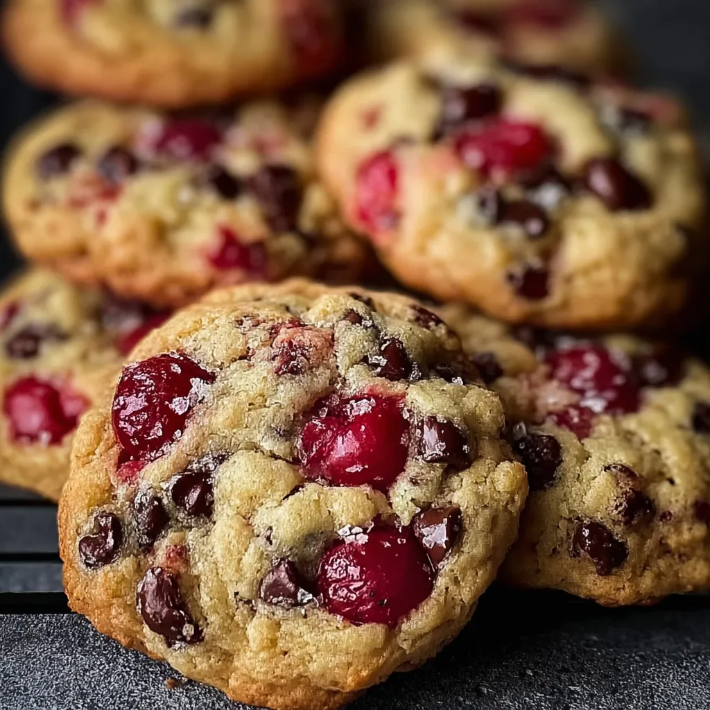 A close up of a cookie with red and white icing.