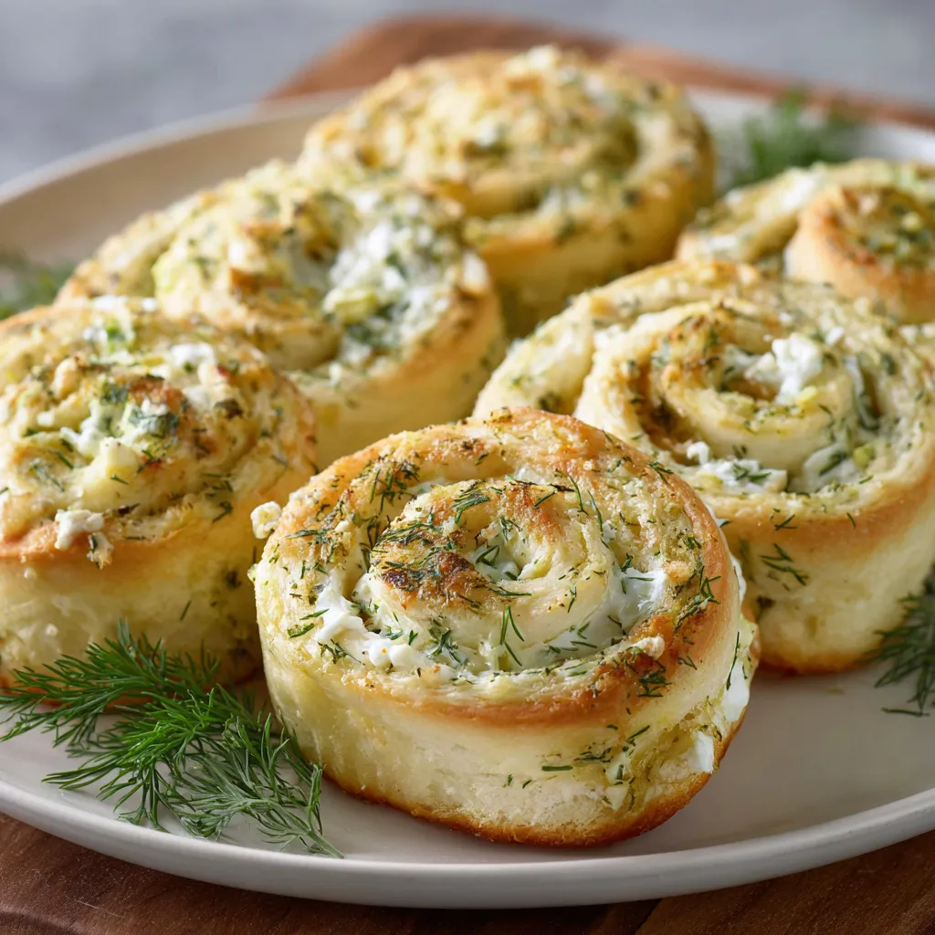 A plate of food with a green herb on top.