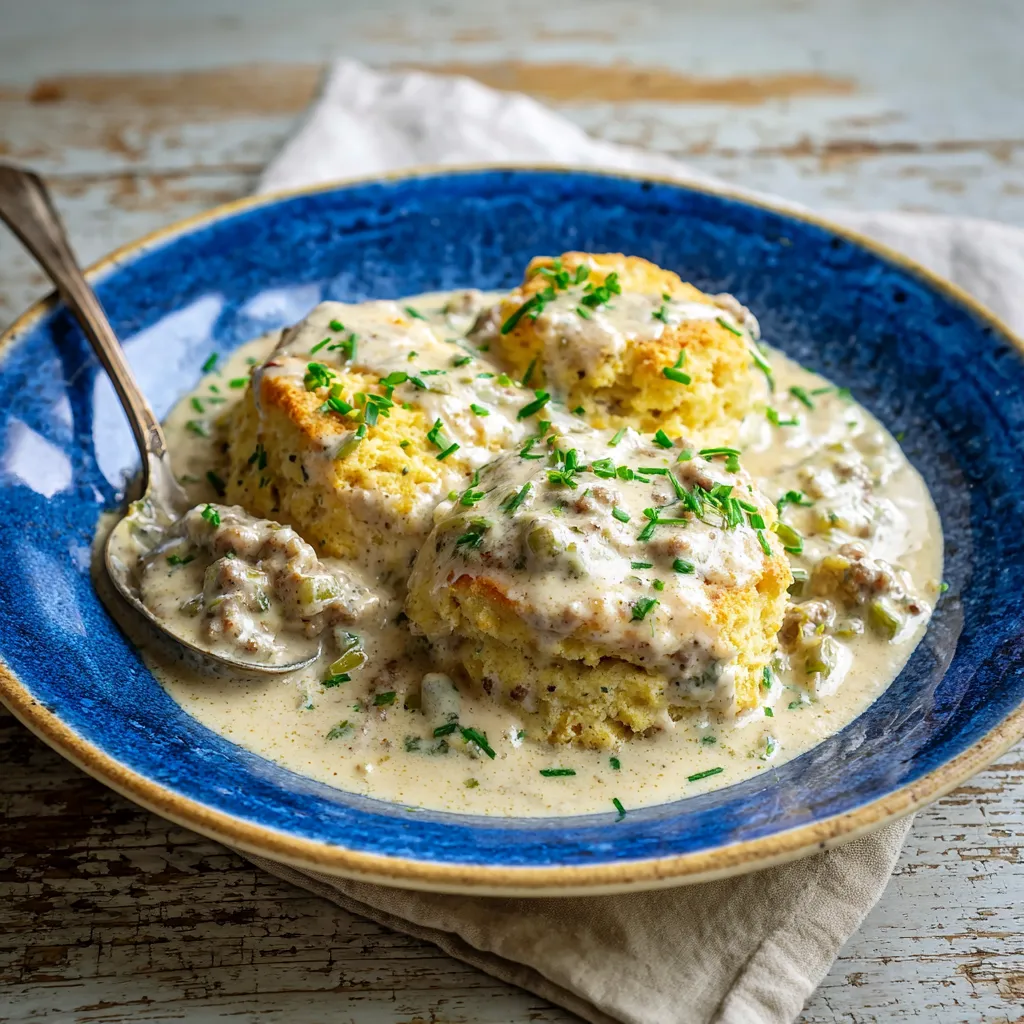 A plate of food with a spoon on it.