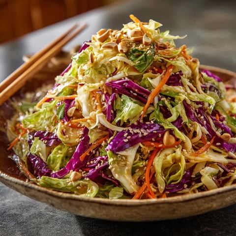 A bowl of salad with chopsticks.